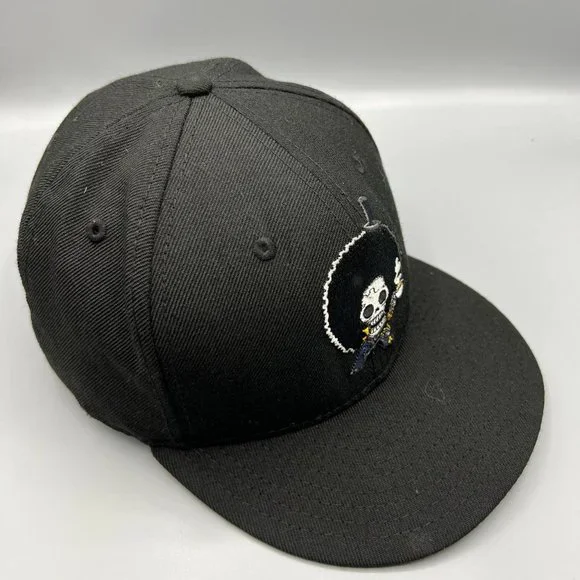 Brook One Piece Hat Men 7 5/8‎ Black 59Fifty New Era Fitted Cap